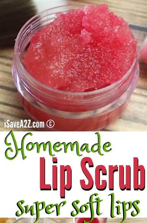 Homemade Sugar Lip Scrub Recipe for Super Soft Lips! - iSaveA2Z.com