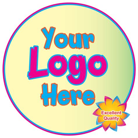 Personalised Vinyl Waterproof Glossy Round Stickers Custom Logo Labels Business Shipping ...