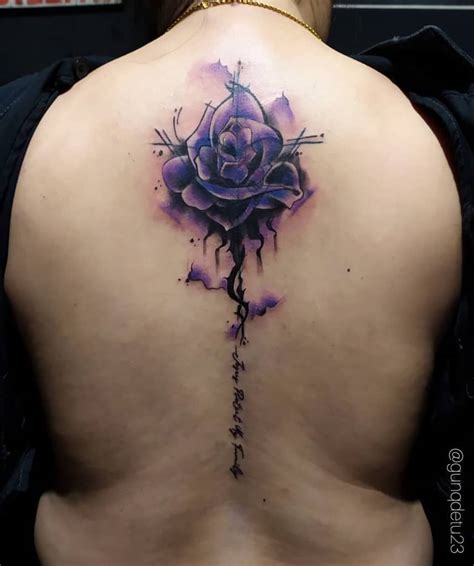 Top 81 Best Purple Rose Tattoo Ideas - [2021 Inspiration Guide]