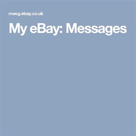 My eBay: Messages | Messages, Ebay, Crockpot recipes