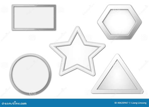 Group of five shapes stock illustration. Illustration of shapes - 40620967