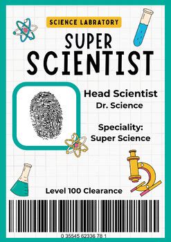 Scientist Badge by Kathryn McDonald | TPT