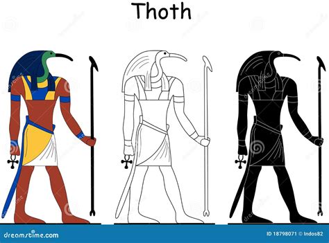 Ancient Egyptian God - Thoth Stock Image - Image: 18798071