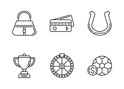 Lottery Vector Icon Set 17463846 Vector Art at Vecteezy