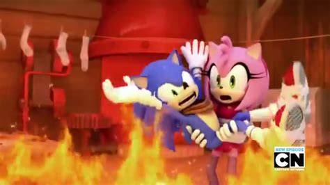 Sonic and Amy scared of fire by TanyaTackett on DeviantArt