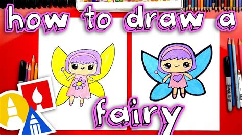 How To Draw A Cute Fairy | Fairy drawings, Art for kids hub, Drawings