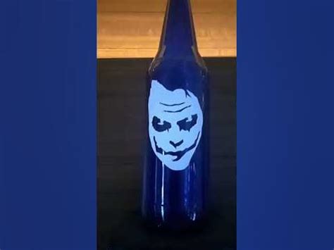 Joker BOTTLE Art - YouTube