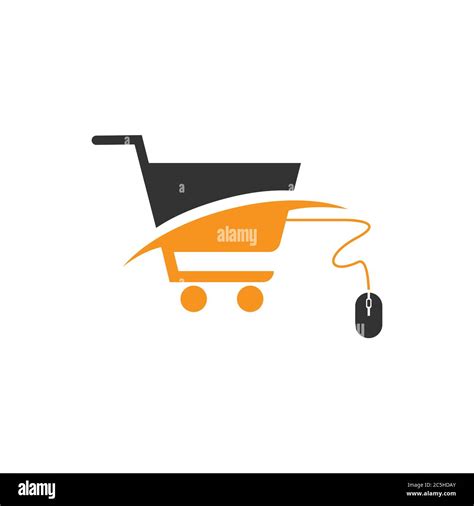 Online shop logo design vector illustrtaion. Mobile online shopping logo vector template Stock ...