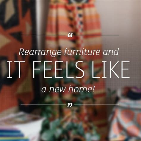 Rearrange furniture home tips. | Rearranging furniture, Home hacks, Home projects