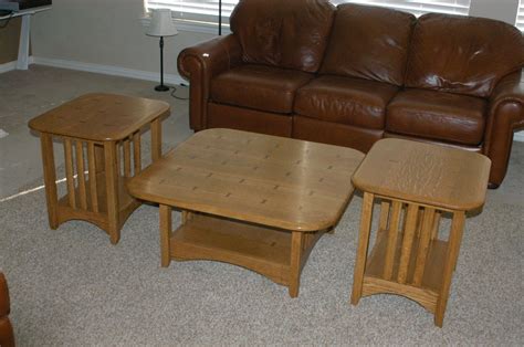 Hand Crafted Mission Style Coffee Table And End Tables - Quarter Sawn White Oak by PRG Designs ...