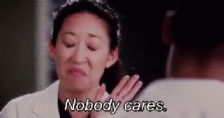 Cristina Yang Nobody Cares GIF - Cristina Yang Nobody Cares Greys Anatomy - Discover & Share GIFs