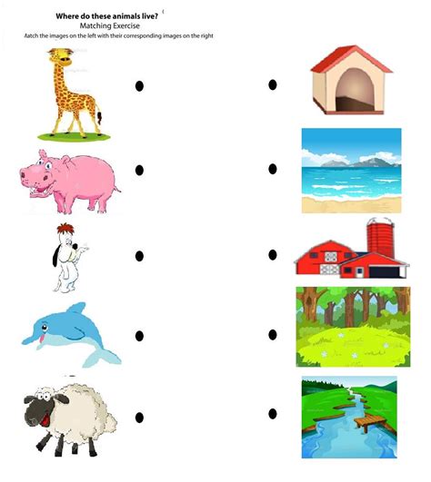 Animal Habitat Worksheets For Kindergarten 128945 | Free Worksheets Samples