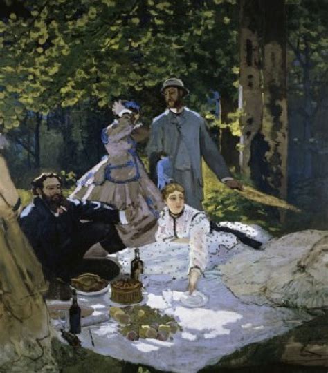 Luncheon on the Grass, (Dejeuner sur l'Herbe) , c. 1865-1866/, Claude Monet (1840-1926/French ...