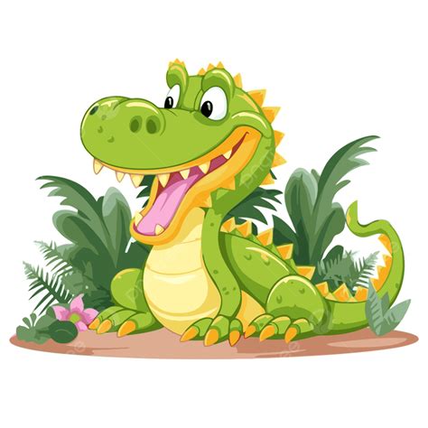 Cute Baby Alligator Cartoon