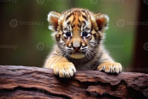 Cute little tiger baby created with technology. 23773304 Stock Photo at ...