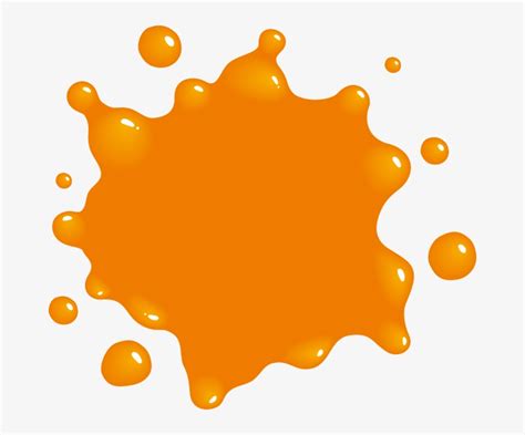 Bouncy Orange Paint Splatter Clipart Png Image Transparent Png Free ...
