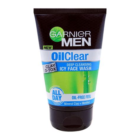 Garnier Men Oil Clear Deep Cleansing Icy Face Wash 100g - Pakmart.pk