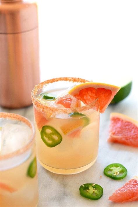 Grapefruit Margarita Recipe (w/ a spicy kick!) - Fit Foodie Finds