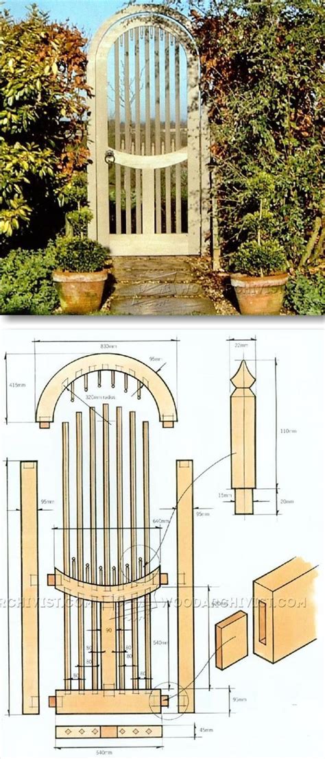 Wooden Garden Gates Plans - Outdoor Plans and Projects | WoodArchivist ...