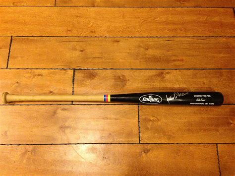 JULIO FRANCO AUTOGRAPH GAME USED BASEBALL BAT COOPER PRO 100 35.5 ...