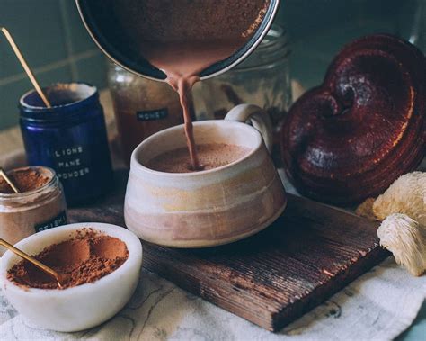 Mushroom Hot Chocolate with Reishi and Lion's Mane