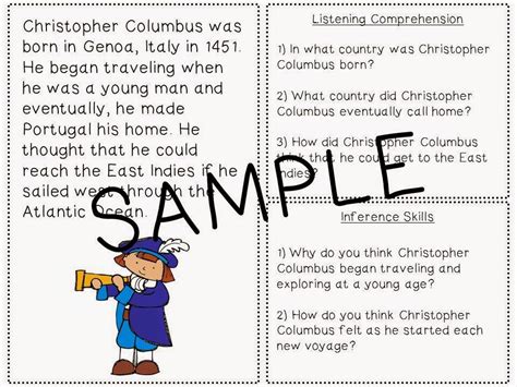 Word Nerd Speech Teach: {Giveaway} Columbus Day Language Pack