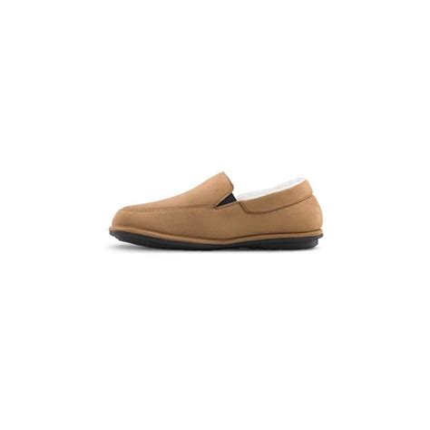 Dr. Comfort Men's Relax Diabetic Slippers - Camel - American Qu