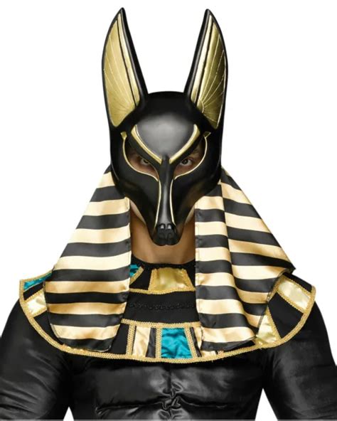 FUN WORLD MYTHICAL Creature Anubis Mask Men's Black Royal Dog Egyptian Roman $24.99 - PicClick