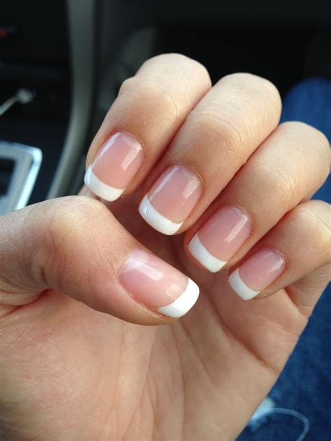 Gel Nails: French Tips Natural Look | French tip gel nails, Gel nails french, French tip nails