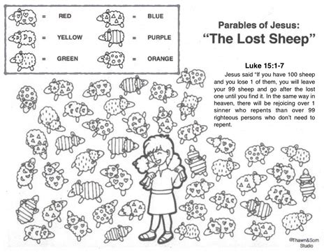 The Parable of the Lost Sheep Sunday School Decorations, Sunday School ...