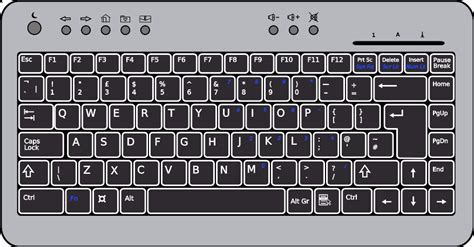 Compact Computer Keyboard Clip Art at Clker.com - vector clip art ...