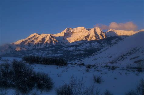 Timpanogos Mountain Winter Sunrise - Michael Bradshaw