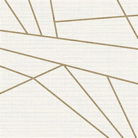 Walls Republic White & Gold Sharp Geometry Wallpaper White And Gold ...