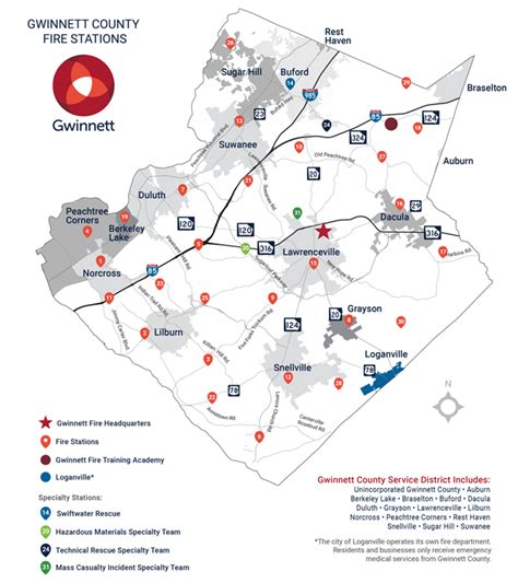 Gwinnett County Map | Color 2018