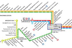 Rome Trams - Lines, hours, fares and map of the tram network