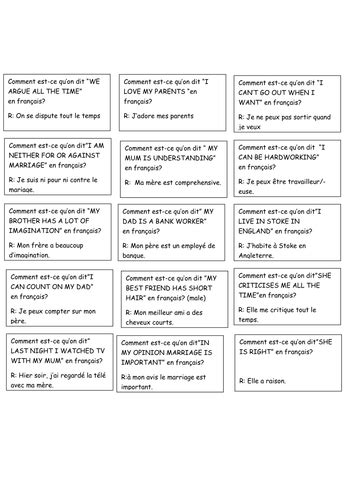 Relationships quiz quiz | Teaching Resources