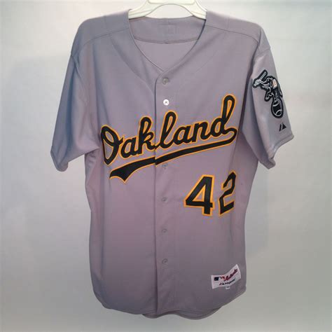 2014 Jackie Robinson Day Jersey - Oakland Athletics Team Autographed ...