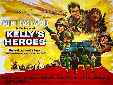 Original Kelly's Heroes Movie Poster - Clint Eastwood - Telly Savalas