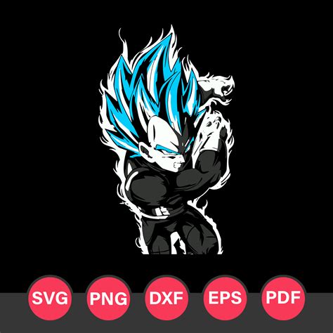 Vegeta Blue Svg, Super Saiyan Svg, Dragon Ball Z Svg, Dragon | Inspire Uplift