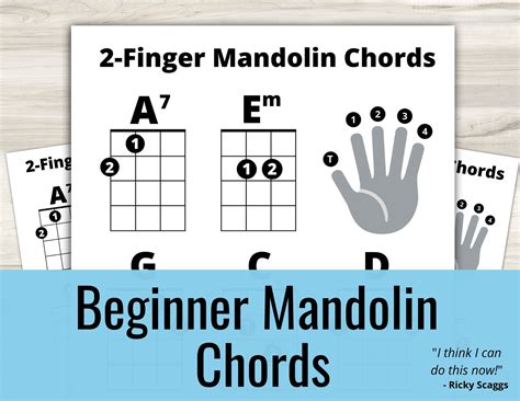 Mandolin Chord Chart Printable - Printable Word Searches