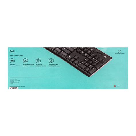 Buy Logitech Wireless Keyboard, Black, K270, 920-003057 Online at ...