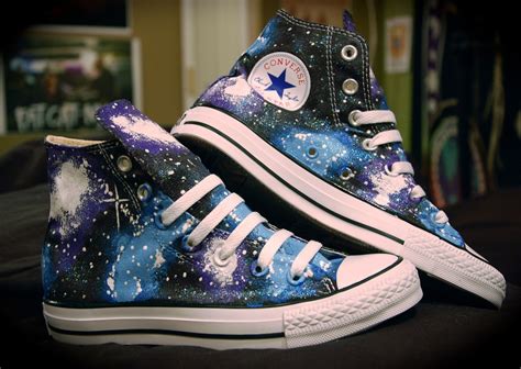 Hand Made Galaxy Converse by Sunshine Daydream | CustomMade.com