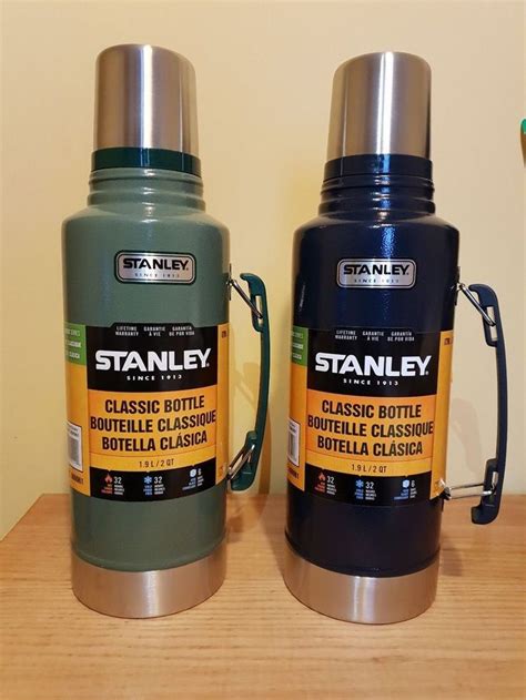 1.9L Classic Stanley Thermos Flask Stainless Steel Vacuum 1.9 Litre Blue Green #Stanley