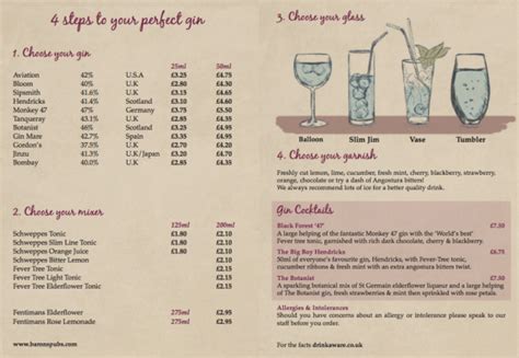 Our gorgeous new Gin Menu is out today!