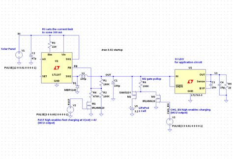 battery charging - Solar powered single cell LiFePo4 charger circuit ...