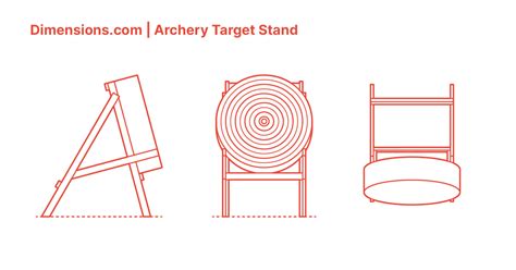 Archery Target Stand Dimensions & Drawings | Dimensions.com