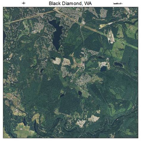 Aerial Photography Map of Black Diamond, WA Washington