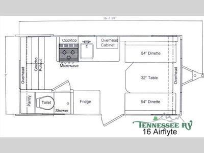 Floorplan - New - limited edition Shasta 16 Airflyte reproduction of ...