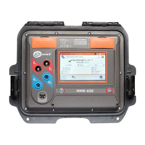 Sonel MMR-650 Winding Resistance Meter - 10 Amp Test