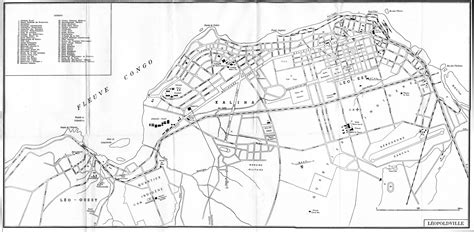 Map of Leopoldville (Kinshasa), 1960 | Poster drawing, Drawing maps, Prints